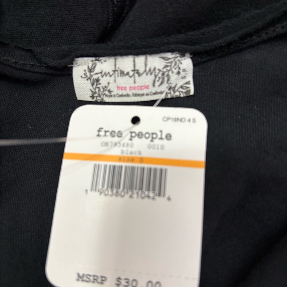 NWT Intimately Free People Size Small Black Sleeveless Sydney Bodysuit - Picture 7 of 8